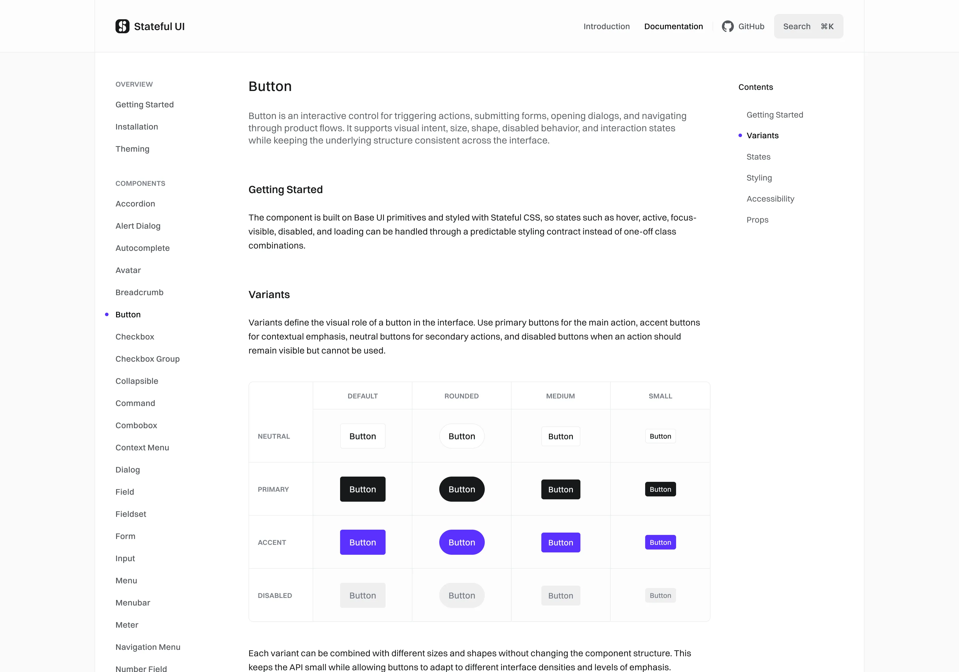 Stateful UI docs